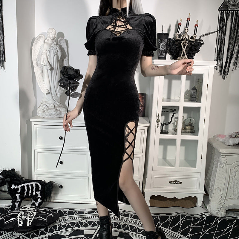 Taday Deals! White Dress Women, Black Dress, Black Gothic Dress