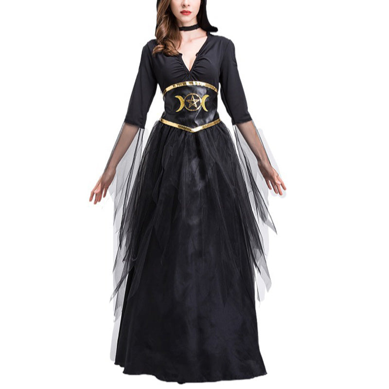 Women Halloween Costume Black Witch Dress – nekoaq.com