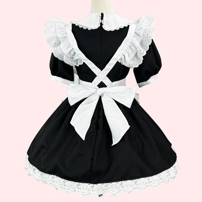 Special Maid Lolita Dresses Ruffles Bows Short Sleeves Lolita Dress