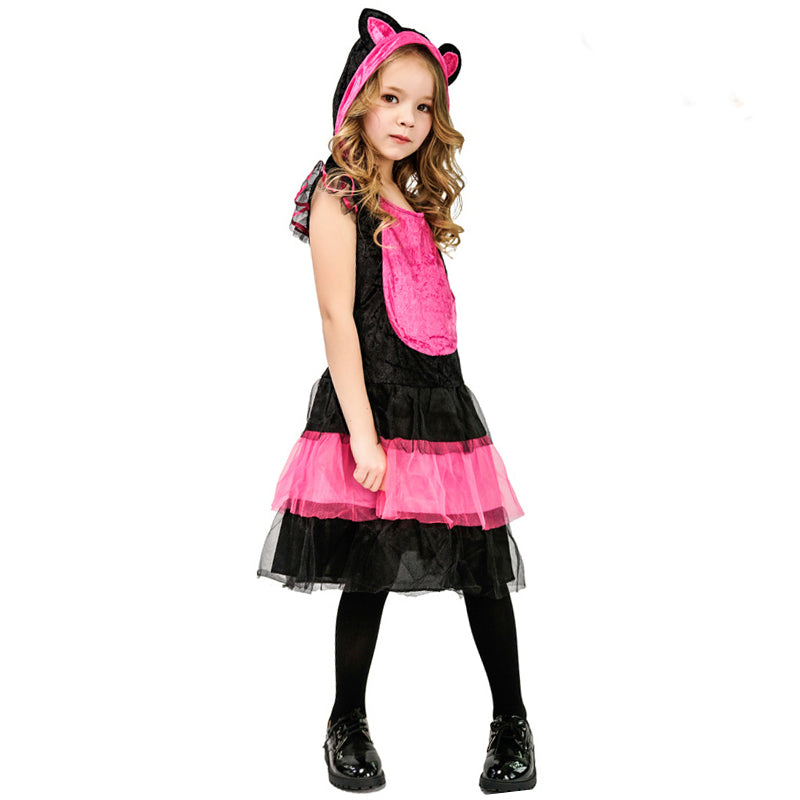 Cute Cat Kids Costume Dress