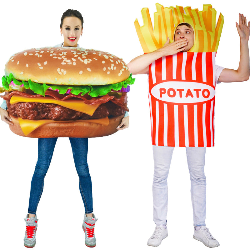 Couple Hamburger And Fries Costume