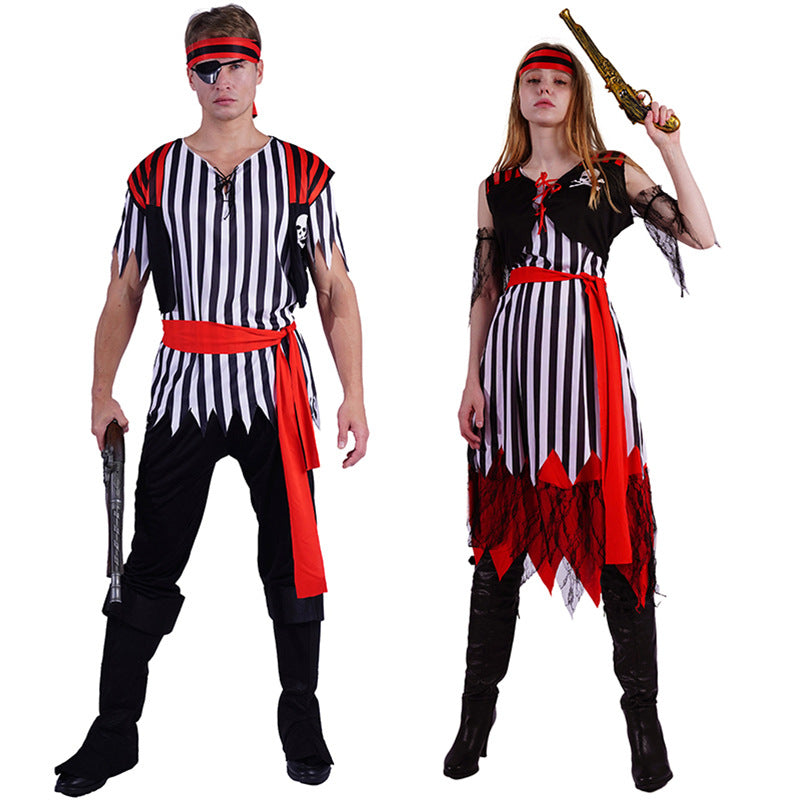 Abult Group Pirate Costume For Unisex