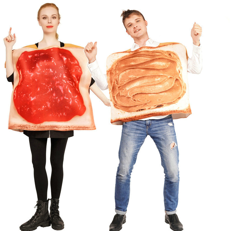 Funny Couple Toast Bread Costume