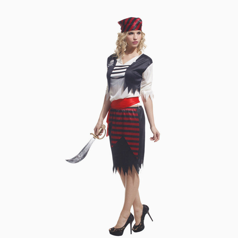 Halloween Pirate Costume Skirt For Woman