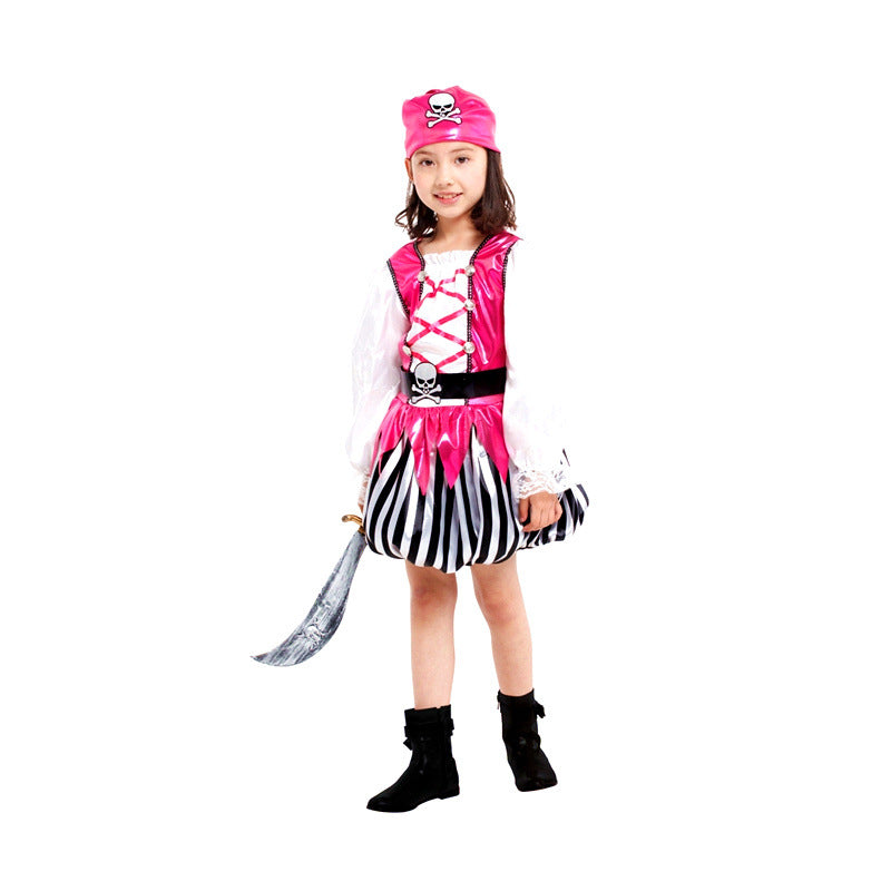 Pirate Costume Pink Dress For Kids