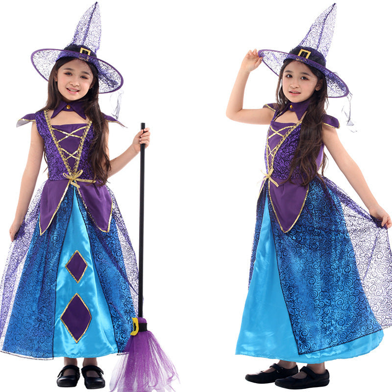 Kids Witch Costume Outfit Dress