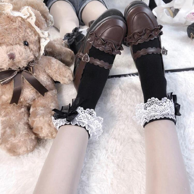 Japanese Lolita Double Lace Socks
