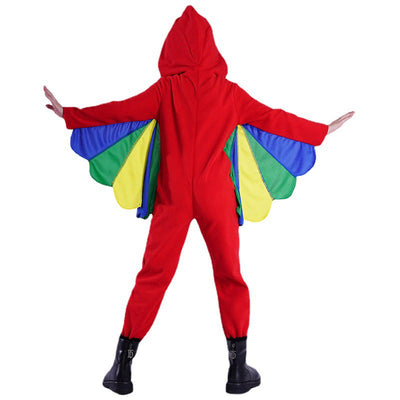 Red Parrot Wings Costume