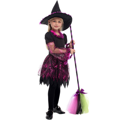 Witch Costume Black Dress For Girls