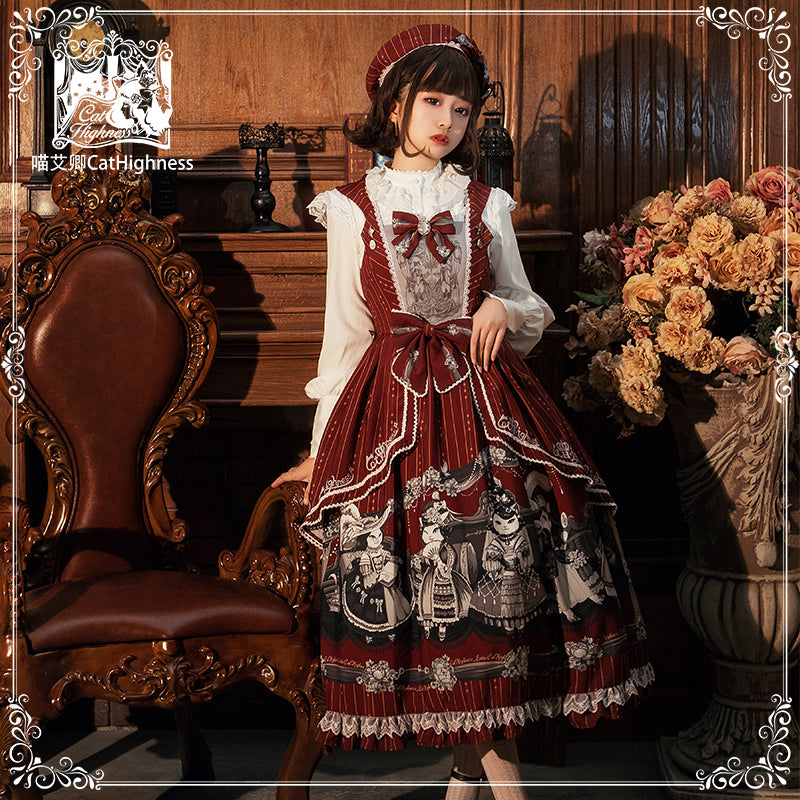 Fashionable Floral Lolita Dress With Bow