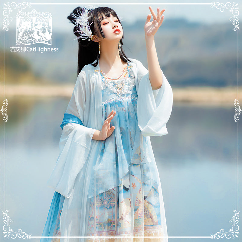 Sleeveless Ribbon Chinese Lolita JSK Dress