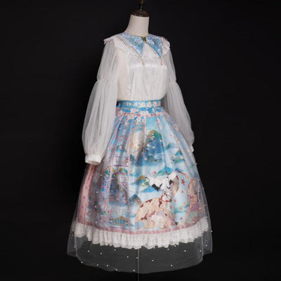 中華ロリ skドレス 中国風半身のスカート