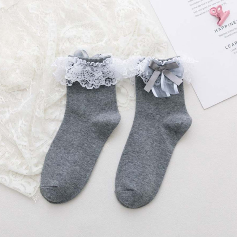Japanese Lolita Double Lace Socks