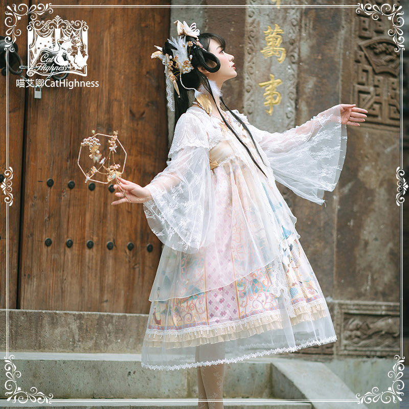Sleeveless Ribbon Chinese Lolita JSK Dress