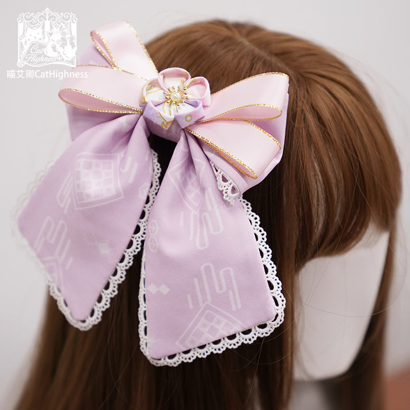 CatHighness Japan Lolita Dress Accessories Bowknot Hairpin