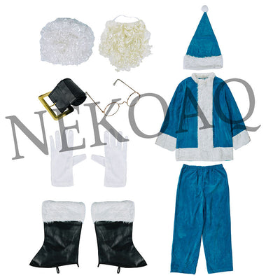 Blue Santa Suit Adult Christmas Costume
