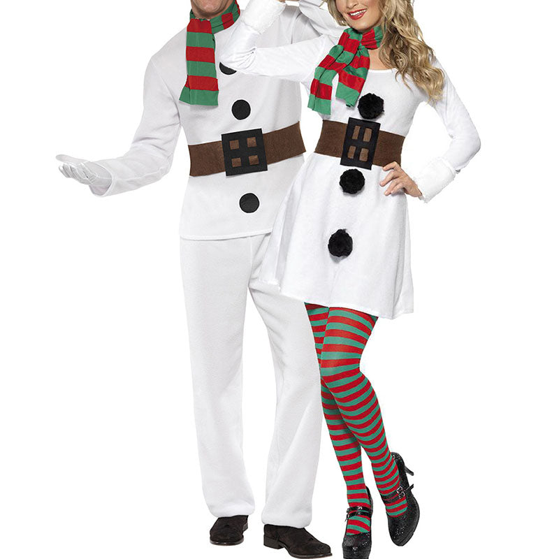 Christmas Couple Snowman Costume
