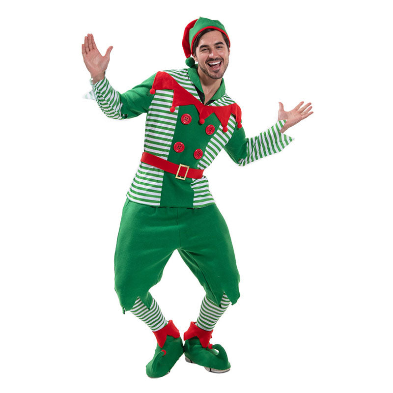 Christmas Happy Elf Costume For Adult