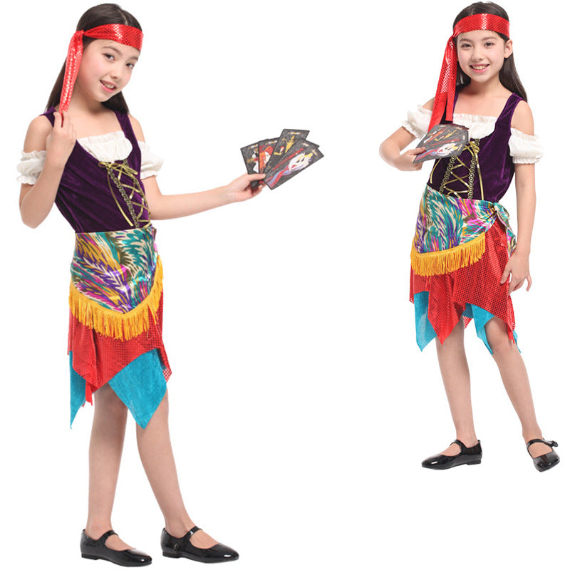 Halloween Pirate Costume Skirt For Kids