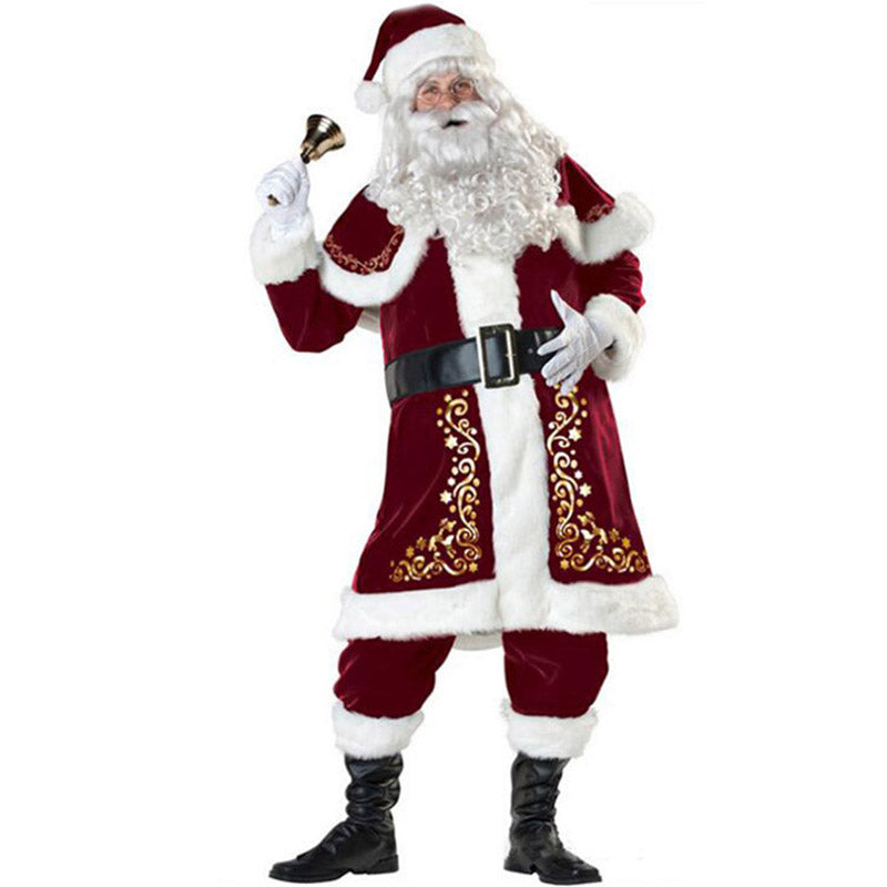 Male Christmas Santa Claus Costume