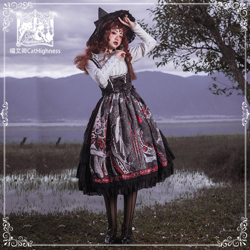 Gothic Lolita Steampunk Witch Shape JSK Dress