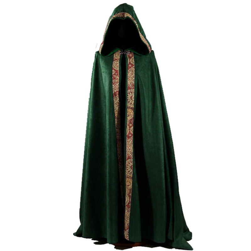 Men's Medieval Costume Wizard Cloak