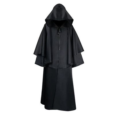 Halloween Medieval Costume Wizard Hooded Cloak